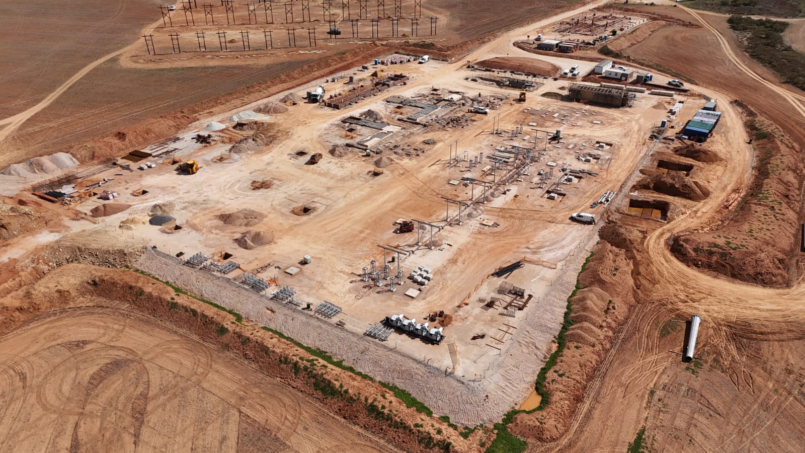 Roads & Civils: Overberg Wind Farm Sub-Station (under construction)