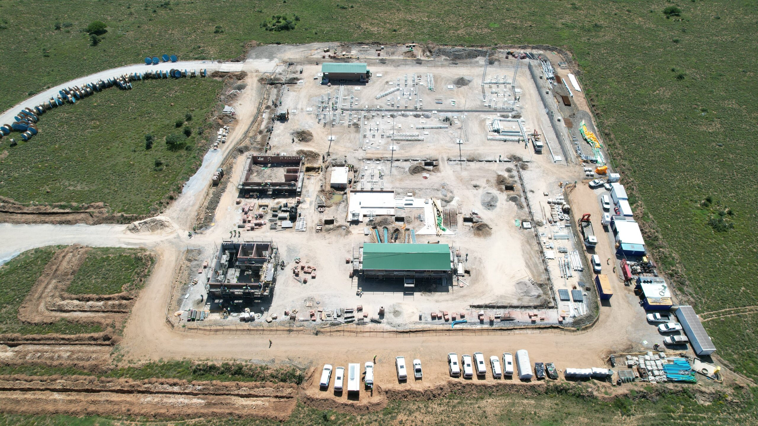 Roads & Civils: Wind Garden Wind Farm Sub-Station (under construction)